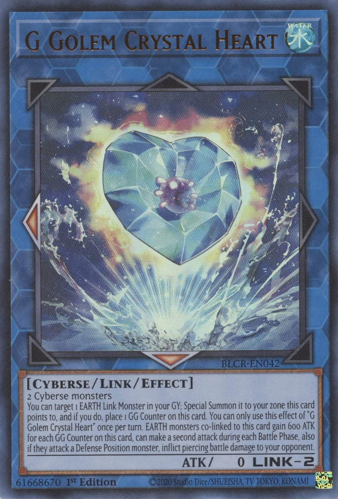 G Golem Crystal Heart [BLCR-EN042] Ultra Rare | Gear Gaming Fayetteville