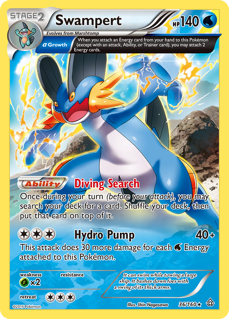 Swampert (36/160) [XY: Primal Clash] | Gear Gaming Fayetteville