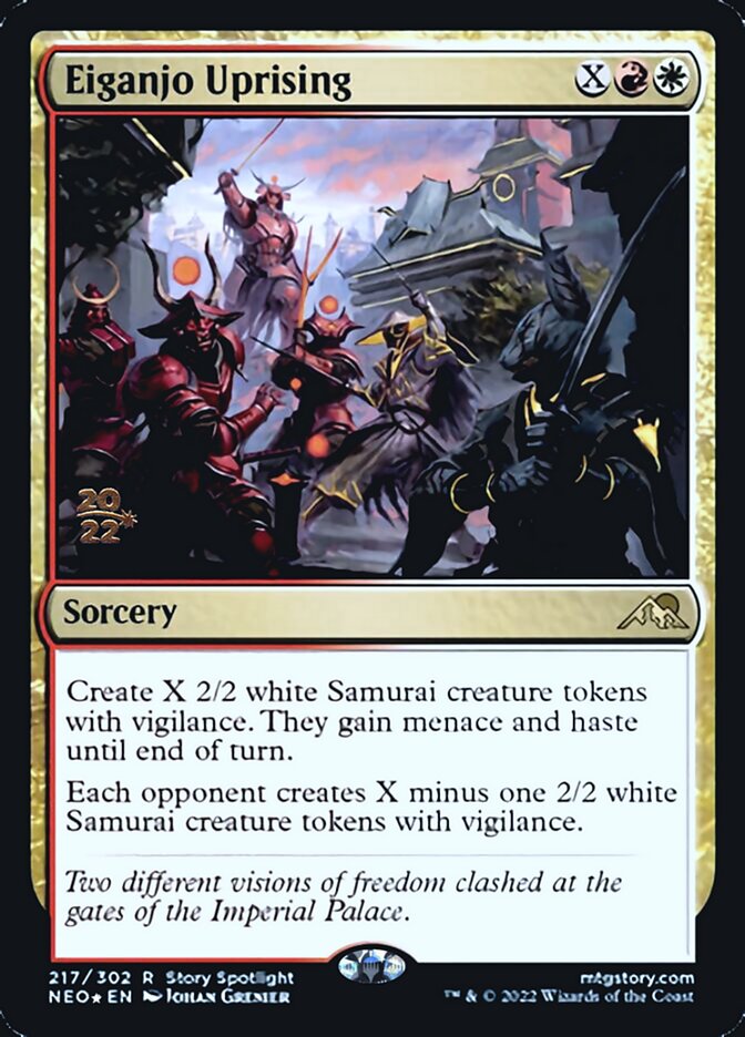 Eiganjo Uprising [Kamigawa: Neon Dynasty Prerelease Promos] | Gear Gaming Fayetteville