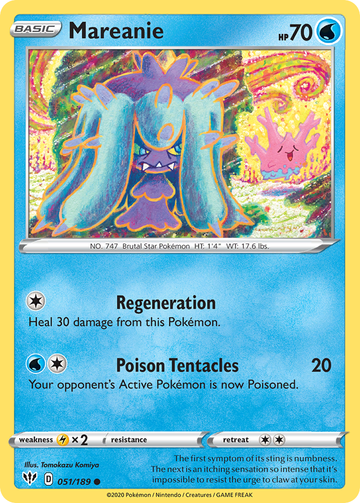 Mareanie (051/189) [Sword & Shield: Darkness Ablaze] | Gear Gaming Fayetteville