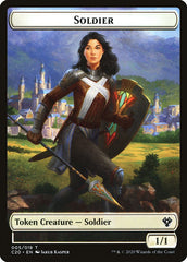 Human Soldier (005) // Drake Double-Sided Token [Commander 2020 Tokens] | Gear Gaming Fayetteville