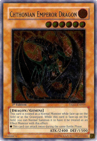 Chthonian Emperor Dragon [TAEV-EN019] Ultimate Rare | Gear Gaming Fayetteville