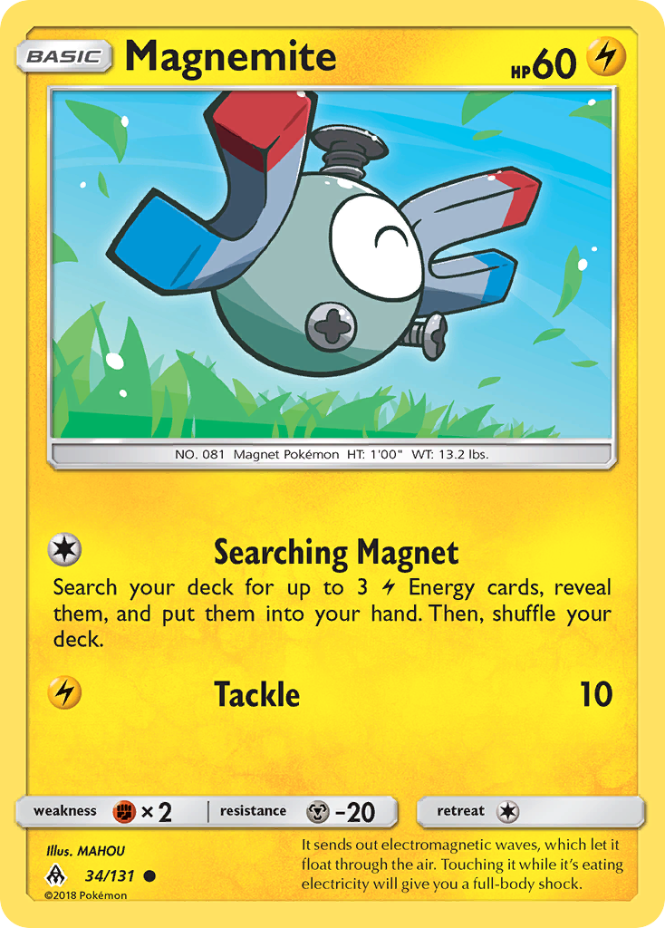 Magnemite (34/131) [Sun & Moon: Forbidden Light] | Gear Gaming Fayetteville