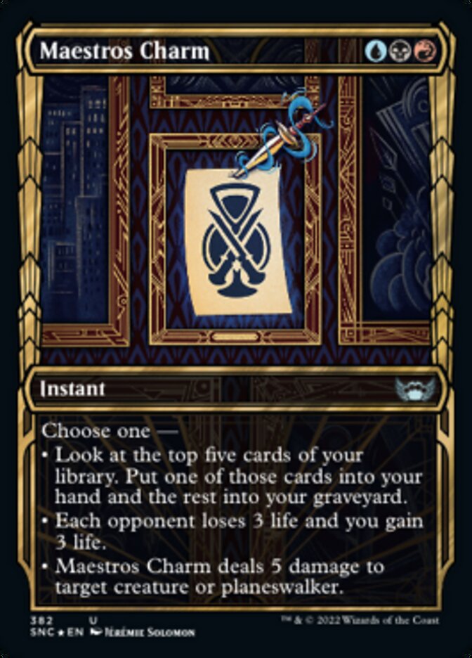 Maestros Charm (Showcase Golden Age Gilded Foil) [Streets of New Capenna] | Gear Gaming Fayetteville