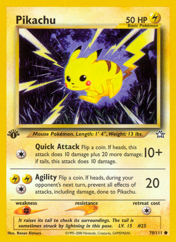 Pikachu (70/111) [Neo Genesis 1st Edition] | Gear Gaming Fayetteville