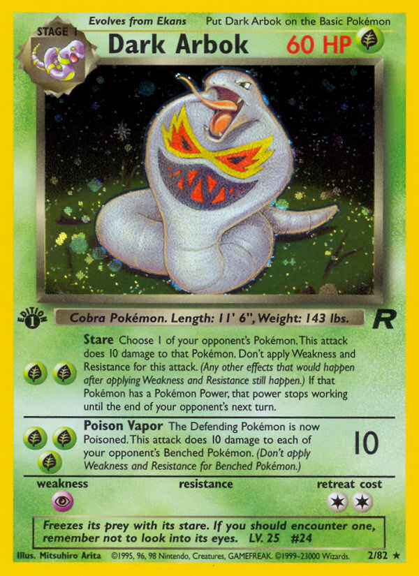 Dark Arbok (2/82) [Team Rocket 1st Edition] | Gear Gaming Fayetteville