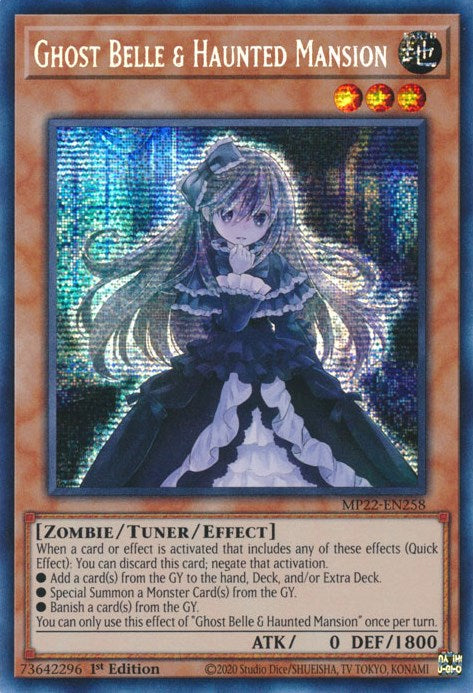 Ghost Belle & Haunted Mansion [MP22-EN258] Prismatic Secret Rare | Gear Gaming Fayetteville