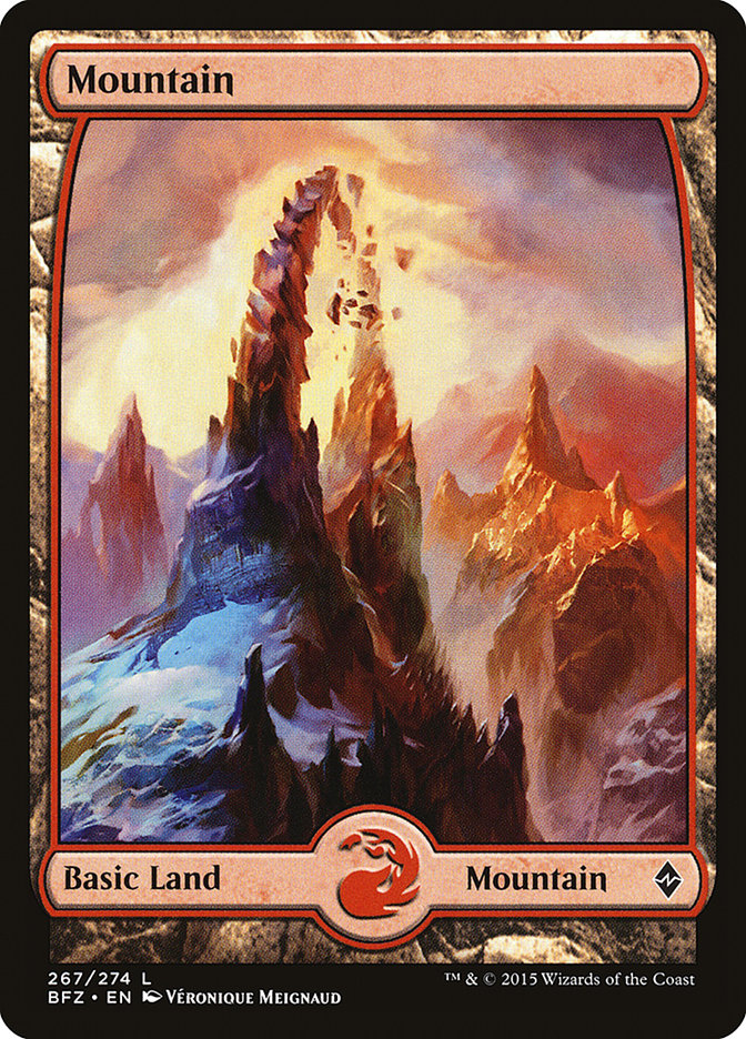Mountain (267) (Full Art) [Battle for Zendikar] | Gear Gaming Fayetteville