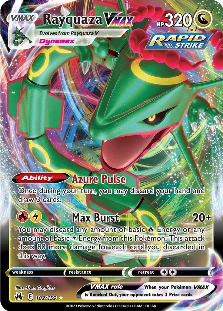 Rayquaza VMAX (102/159) (102) [Sword & Shield: Crown Zenith] | Gear Gaming Fayetteville