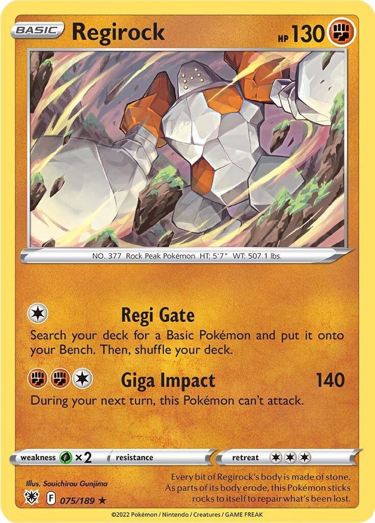 Regirock (075/189) [Sword & Shield: Astral Radiance] | Gear Gaming Fayetteville