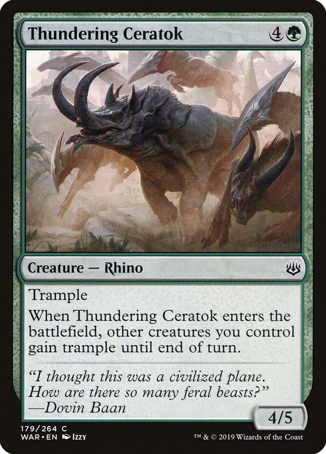 Thundering Ceratok [War of the Spark] | Gear Gaming Fayetteville