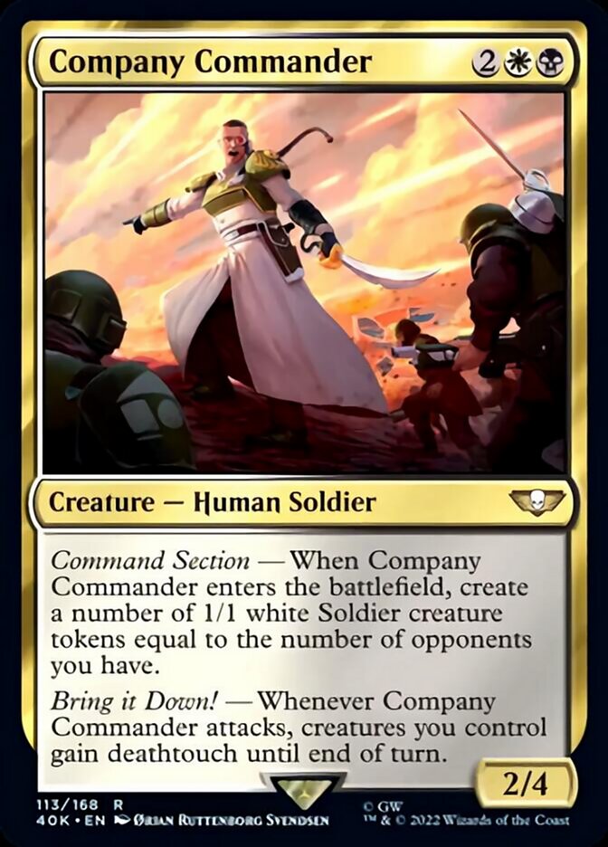 Company Commander (Surge Foil) [Warhammer 40,000] | Gear Gaming Fayetteville