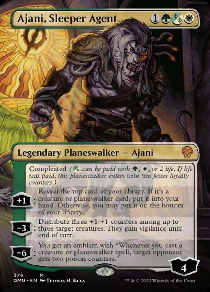 Ajani, Sleeper Agent (Borderless) (376) [Dominaria United] | Gear Gaming Fayetteville