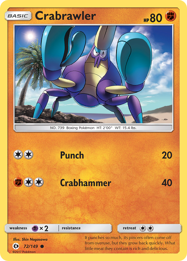 Crabrawler (72/149) [Sun & Moon: Base Set] | Gear Gaming Fayetteville