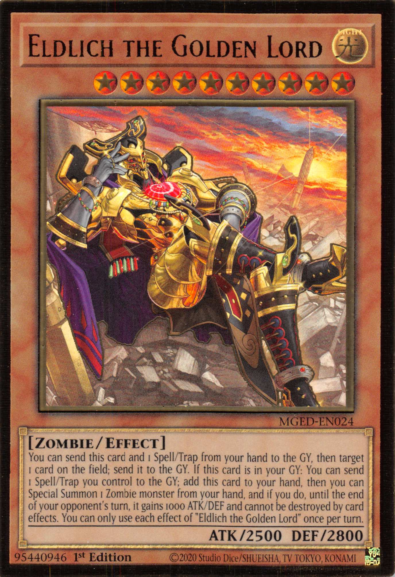 Eldlich the Golden Lord (Alternate Art) [MGED-EN024] Gold Rare | Gear Gaming Fayetteville