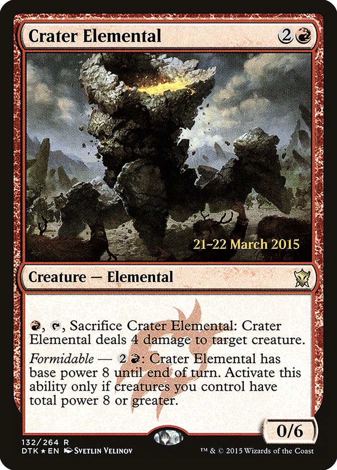 Crater Elemental [Dragons of Tarkir Prerelease Promos] | Gear Gaming Fayetteville