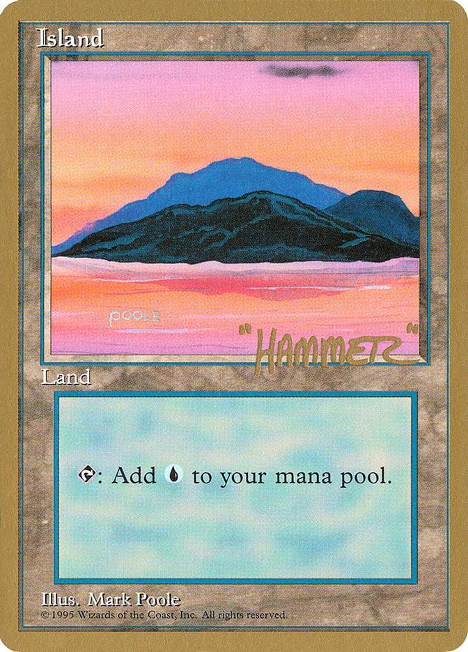 Island (shr369) (Shawn "Hammer" Regnier) [Pro Tour Collector Set] | Gear Gaming Fayetteville