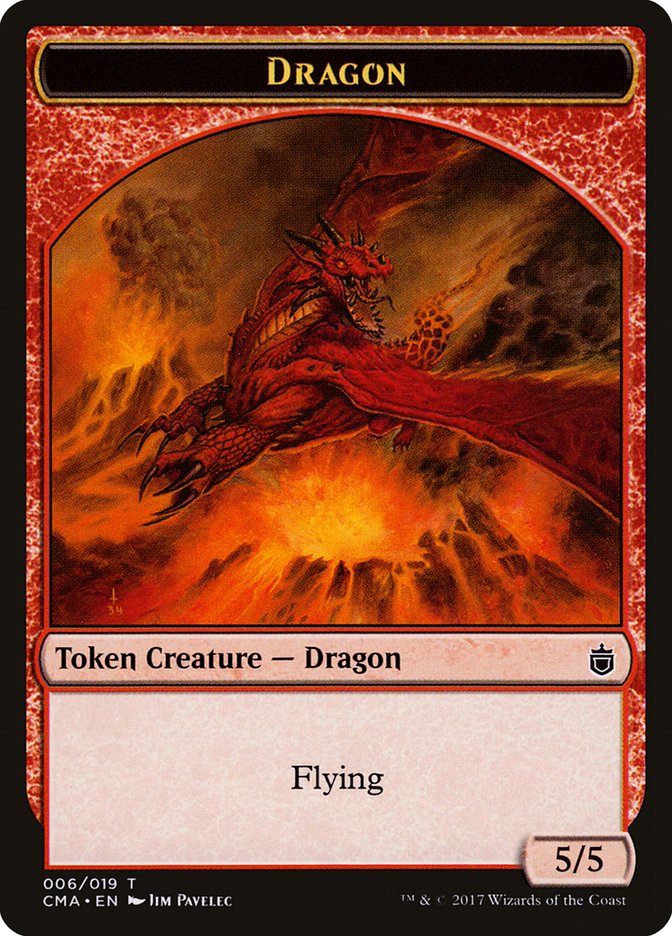 Dragon Token [Commander Anthology Tokens] | Gear Gaming Fayetteville