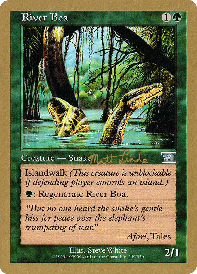 River Boa (Matt Linde) [World Championship Decks 1999] | Gear Gaming Fayetteville