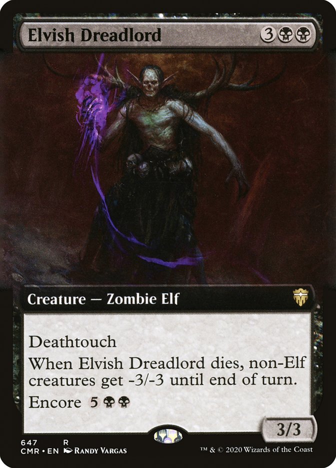 Elvish Dreadlord (Extended Art) [Commander Legends] | Gear Gaming Fayetteville