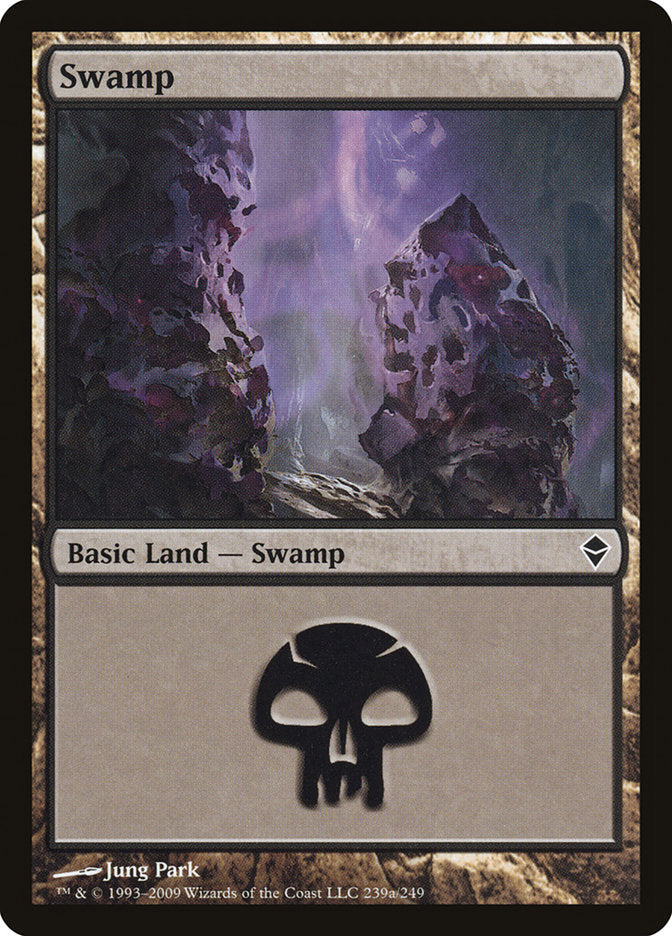 Swamp (239a) [Zendikar] | Gear Gaming Fayetteville