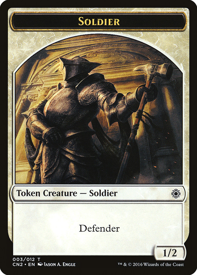 Soldier Token (003/012) [Conspiracy: Take the Crown Tokens] | Gear Gaming Fayetteville