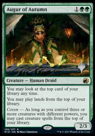 Augur of Autumn (Promo Pack) [Innistrad: Midnight Hunt Promos] | Gear Gaming Fayetteville