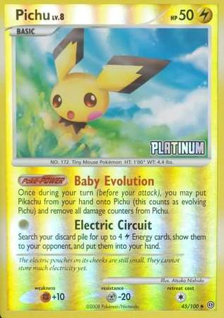 Pichu (45/100) [Burger King Promos: 2009 Collection] | Gear Gaming Fayetteville