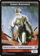 Treasure // Zombie Berserker Double-Sided Token [Kaldheim Tokens] | Gear Gaming Fayetteville