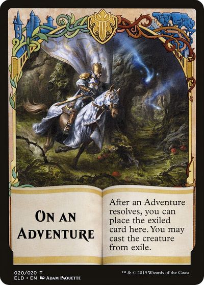 On An Adventure // Spirit Double-Sided Token [Challenger Decks 2020 Tokens] | Gear Gaming Fayetteville