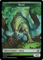 Thopter // Beast Double-Sided Token [March of the Machine Commander Tokens] | Gear Gaming Fayetteville