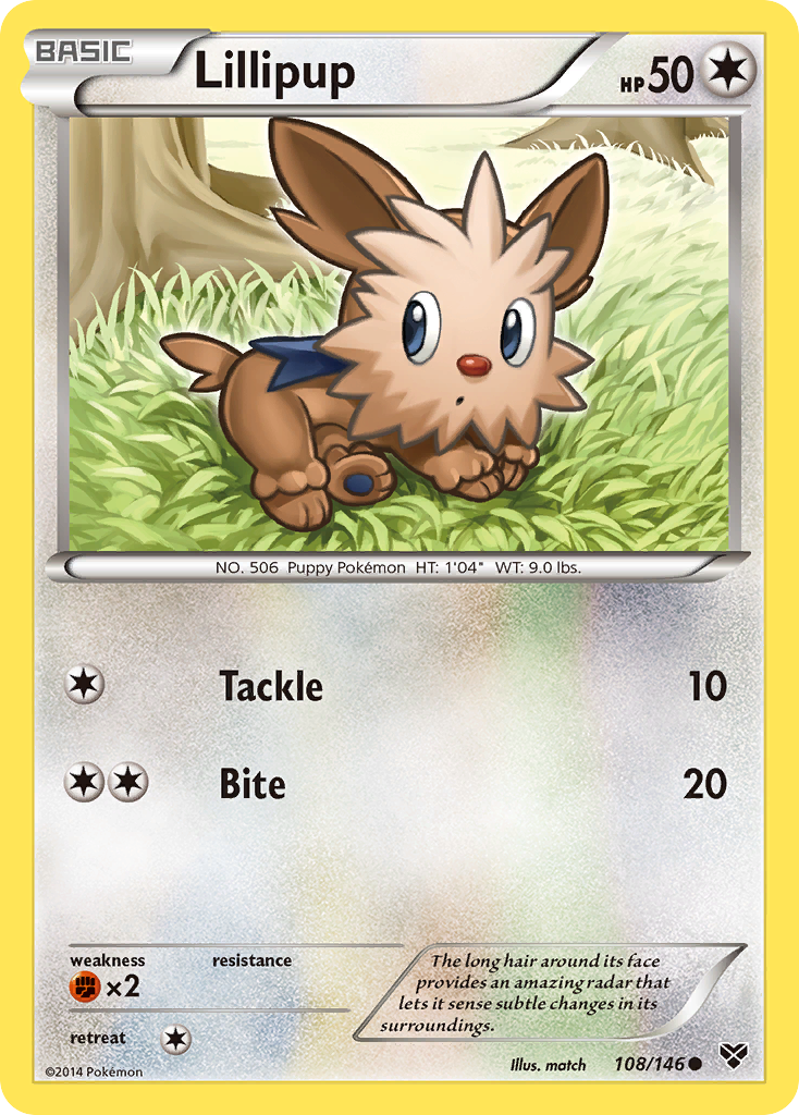 Lillipup (108/146) [XY: Base Set] | Gear Gaming Fayetteville