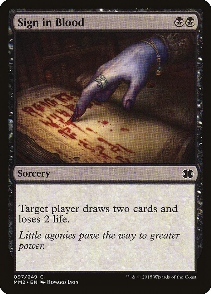 Sign in Blood [Modern Masters 2015] | Gear Gaming Fayetteville