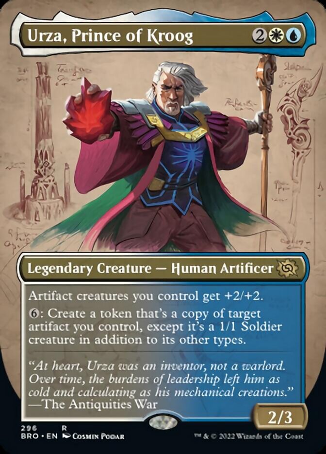 Urza, Prince of Kroog (Borderless Alternate Art) [The Brothers' War] | Gear Gaming Fayetteville