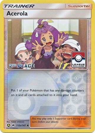 Acerola (112a/147) (League Promo 2nd Place) [Sun & Moon: Burning Shadows] | Gear Gaming Fayetteville