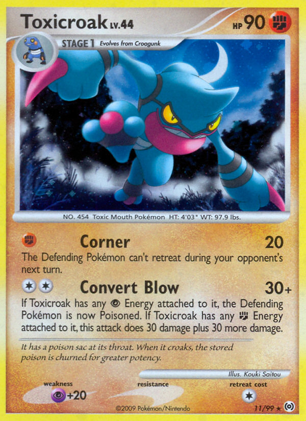 Toxicroak (11/99) [Platinum: Arceus] | Gear Gaming Fayetteville