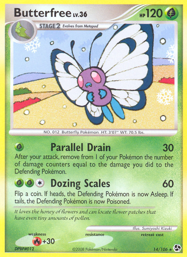 Butterfree (14/106) [Diamond & Pearl: Great Encounters] | Gear Gaming Fayetteville