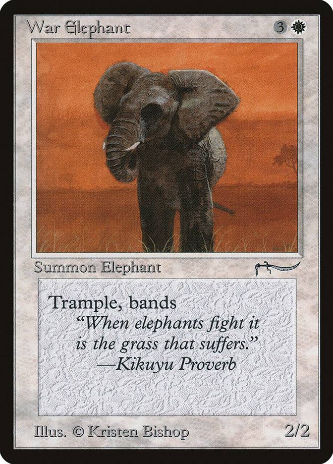 War Elephant (Dark Mana Cost) [Arabian Nights] | Gear Gaming Fayetteville