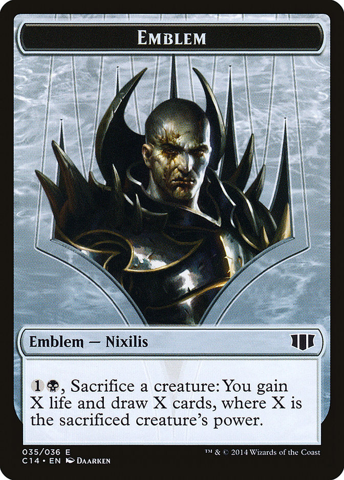 Ob Nixilis of the Black Oath Emblem // Zombie (016/036) Double-Sided Token [Commander 2014 Tokens] | Gear Gaming Fayetteville