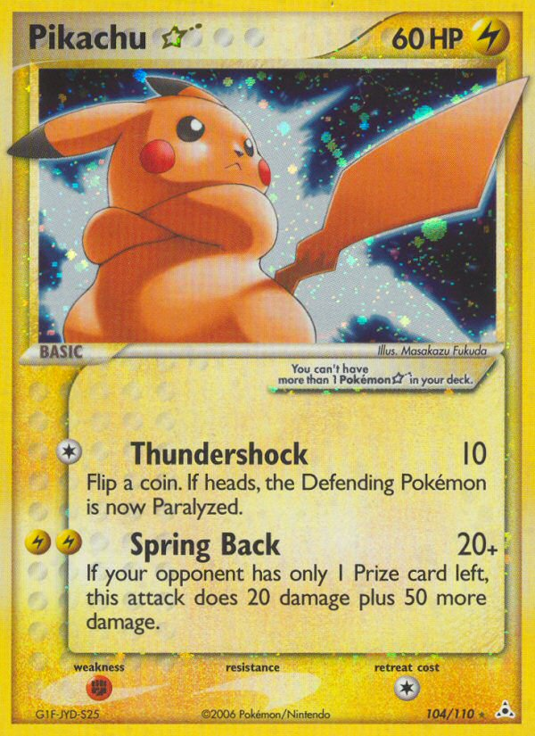 Pikachu Star (104/110) [EX: Holon Phantoms] | Gear Gaming Fayetteville