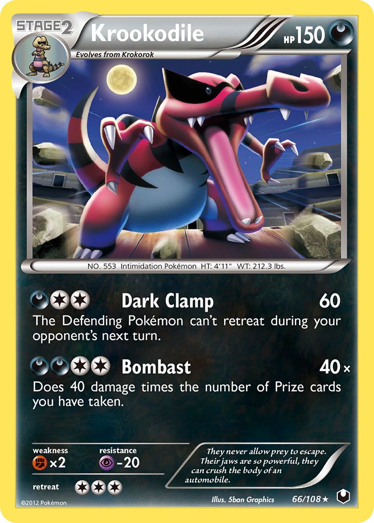 Krookodile (66/108) (Theme Deck Exclusive) [Black & White: Dark Explorers] | Gear Gaming Fayetteville