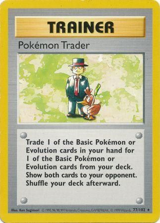 Pokemon Trader (77/102) [Base Set Shadowless Unlimited] | Gear Gaming Fayetteville