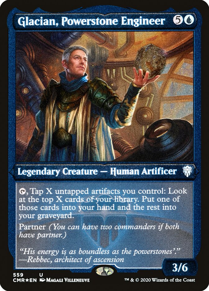 Glacian, Powerstone Engineer (Etched) [Commander Legends] | Gear Gaming Fayetteville