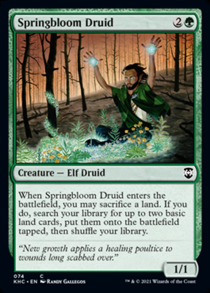 Springbloom Druid [Kaldheim Commander] | Gear Gaming Fayetteville