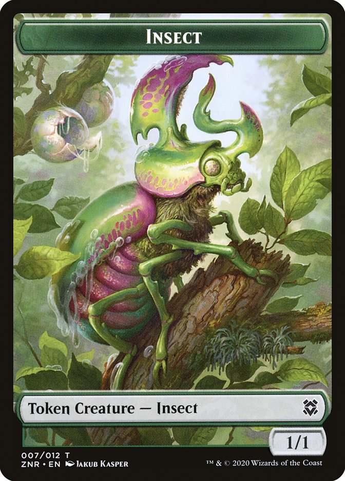 Illusion // Insect Double-Sided Token [Zendikar Rising Tokens] | Gear Gaming Fayetteville