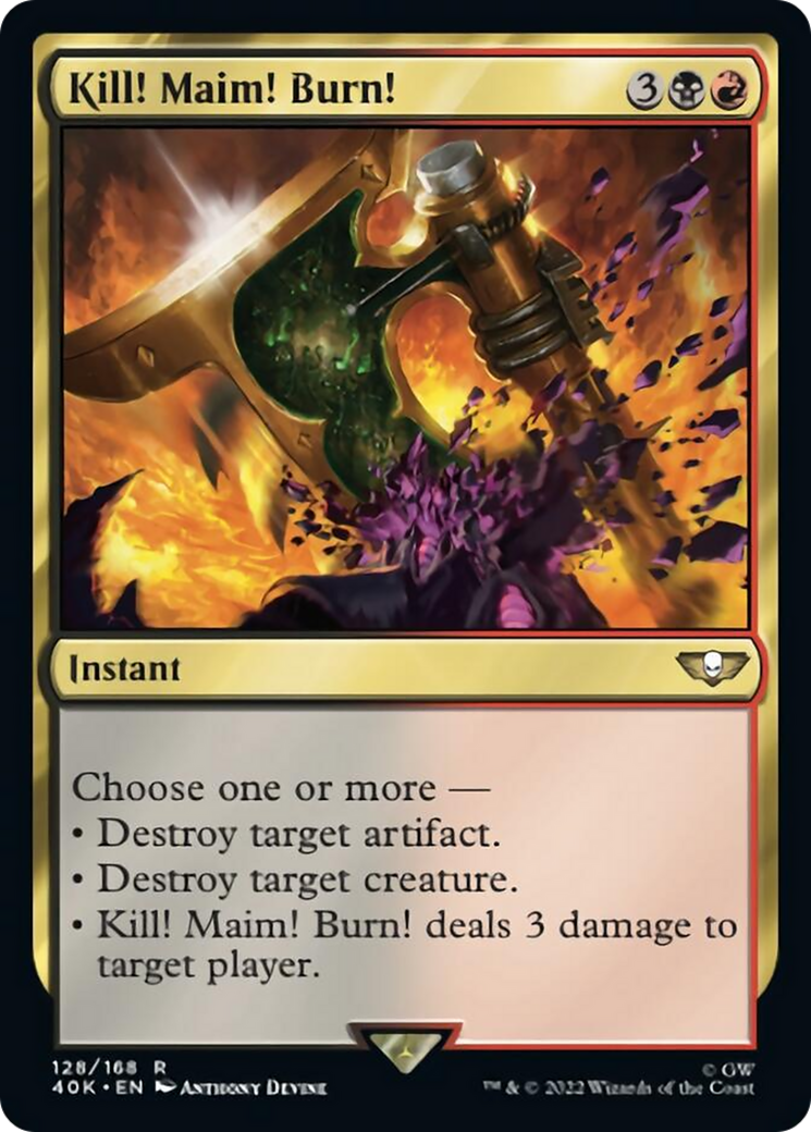 Kill! Maim! Burn! (Surge Foil) [Warhammer 40,000] | Gear Gaming Fayetteville