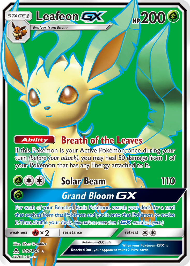 Leafeon GX (139/156) [Sun & Moon: Ultra Prism] | Gear Gaming Fayetteville