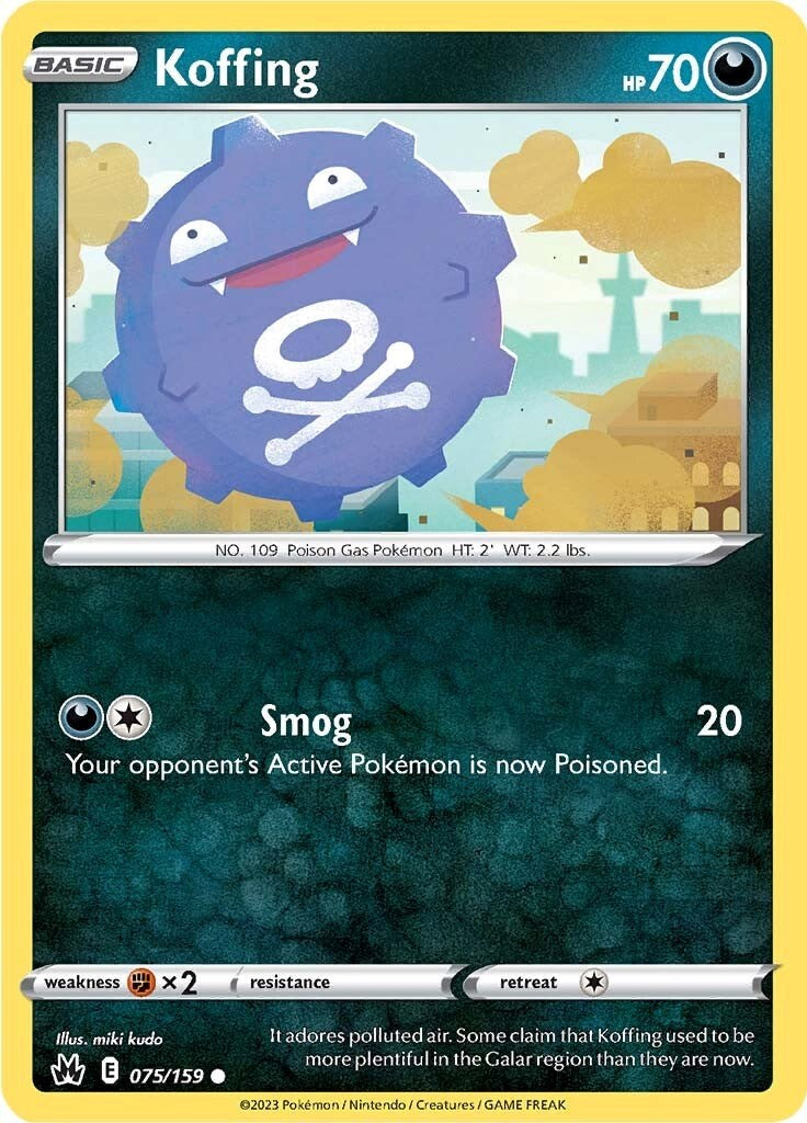 Koffing (075/159) [Sword & Shield: Crown Zenith] | Gear Gaming Fayetteville