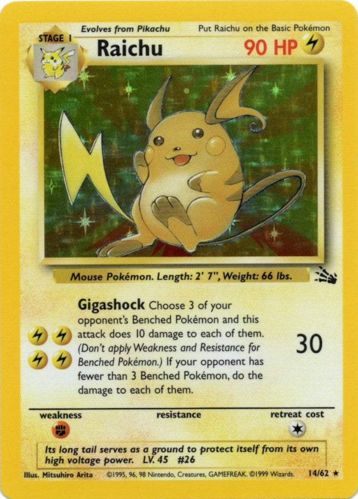 Raichu (14/62) [Fossil Unlimited] | Gear Gaming Fayetteville