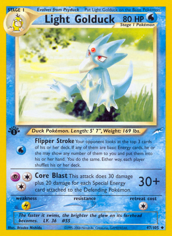 Light Golduck (47/105) [Neo Destiny 1st Edition] | Gear Gaming Fayetteville